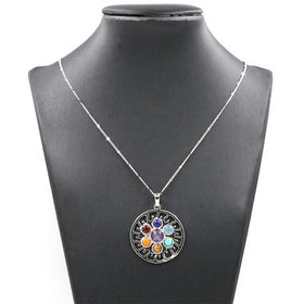 Natural 7 Stone Chakra Pendant Necklace