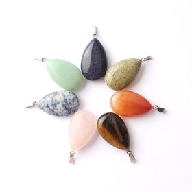 Healing Stone  Water Drop Pendants